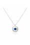 Blue Crystal Stone Galaxy Design Gold Color Necklace – Stylish and Elegant Gift - 7