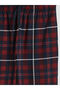 Giyçık Store Burgundy Standard Fit Plaid Men's Pajama Set - 7