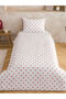 Two Mt Shop Quality Heart Printed Cotton Single Duvet Cover Set - 2