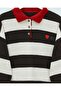 Shirt Collar Buttoned Heart Embroidered Knitwear Tunic -K. Coffee - 4