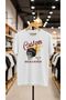 Play Wear Unisex Bol Kalıp Gustom Mtrcu Crew Neck Printed T-Shirt