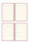 A5 Spiral Linen Hard Cover Timeless Planner Agenda |   Weekly and Monthly Planning – Dried Rose - 8