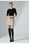 Mini Leather Skirt with Belt - 6