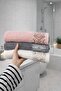 Ethnic Patterned 50*90 cm 6-Piece Hand and Face Towel Set - Dowry Set - Gift - Kitchen 100% Cotton - 3