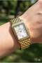 Gold Color Women's Wristwatch |   22mm Gold Case, Steel Band, Mineral Glass, 5Atm
