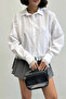 Women's White Stylish Lace Detailed Shirt - 4