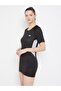 Sports T-shirt Dress in Black