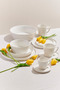 Solid White Porcelain Pit Plate - 5