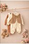 Artificial Plush Vest Baby Girl Jumpsuit Set - 5