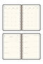 A5 Spiral Linen Hard Cover Timeless Planner Agenda |   Weekly and Monthly Planning – Black - 8