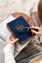 A5 Spiral Linen Hard Cover Timeless Planner Agenda |   Weekly and Monthly Planning – Navy Blue