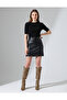 Mini Leather Skirt with Belt - 7
