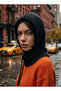 Balaclava Beard Fabric Mohair Soft Drawstring Beanie - Hijab Compatible Winter Hooded Hat - 2
