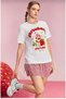 Women's Strawberry Girl Strawberry Printed Oversize T-Shirt - 2