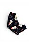 Unisex Children's Pajama Set Navy Blue Color Snowman Patterned 100% Cotton Long Sleeve - 6