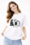 Valentine's Day Special Shrek Fiona Y2K Halftone Oversize Unisex T-Shirt