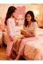 Girl's Pink My Melody Patterned Long Sleeve Cotton Pajama Set with Cuff Details - 6