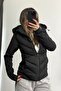 Women's ZRA Model Contrast Hooded Puffer Coat - 2