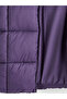 Purple hooded girl's puffer jacket - 4
