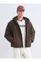 Rmz Gi̇yi̇m Farkiyla Comfortable Fit Hooded Men's Coat