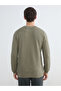 Green Regular Fit Honeycomb Textured Men's Knit Sweater - 4