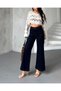 Women's Front Pocket Detail Palazzo Jean Trousers