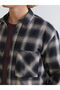 Comfortable Fit Checkered Embroidered Men's Shirt Jacket from Uzg Store for Style Enthusiasts - 3