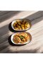 Modern Porcelain 25 cm Serving Presentation Plates Set of 2 Presentation Plates for Breakfast and Presentation - 5