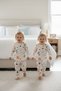 Girls' Pajama Set White Color with Planet Pattern Cotton Single Jersey Fabric Long Sleeves - 2