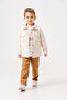 Natural 3-Piece (Jacket; T-Shirt; Pants) Holiday Boy's Set - 2