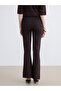 Brown Extra Slim Fit Flared Women's Trousers - 4