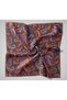 Premium 100% Twil Silk Patterned Scarf - Water and Stain Resistant - 11490-09 - 6