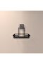 Stylish Black Decorative Adhesive Bathroom Soap Dish with Metal Container