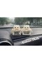 Cute 2-Piece Funny Cat Car Ornament Dashboard Ornament - Car Dashboard Accessory Kitchen Office Desk Ornament