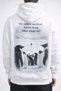 100% Cotton Unisex Nihilist Penguin - Lonely Penguin Printed Hooded Sweatshirt