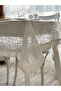 Tablecloth Plastic White Dobby Dense Woven Effect – Shiny Dense Fringed – Multi-Dimensional