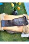 Rhoderick Bitter Brown Handmade Tasseled Genuine Leather Bohemian Corset Belt - 3
