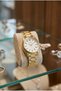 Women's Wristwatch |   30mm, Gold Color Steel Band, Mineral Glass, 5Atm - 4