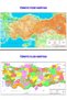 Laminated Turkey Map Set (Physical – Provinces – Regions – Climate) - 2