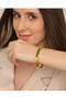 Rihanna Green Baguette Bracelet - 3