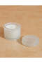 White Lotus Texture Glass Jar Candle - 3