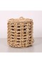 Edi̇s Natural Abaka 25X25 cm Laundry and Decoration Basket with Lid - 5