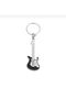 Black Guitar Figured Keychain – Metal Design - 3