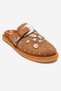 Mari̇l Earth Suede Genuine Leather Belted Closed Toe Women's Slippers - 3