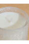 White Lotus Texture Glass Jar Candle - 4