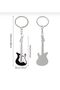 Black Guitar Figured Keychain – Metal Design - 4