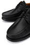 Men's Genuine Leather Black Casual Shoes - 4