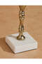 White And Gold Perla Hurrican Candle Holder - 5