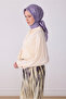 Purple Classic Pattern 100% Twill Silk Scarf 4305 - 05