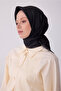 Black Classic Pattern 100% Twill Silk Scarf 4305 - 50 - 2